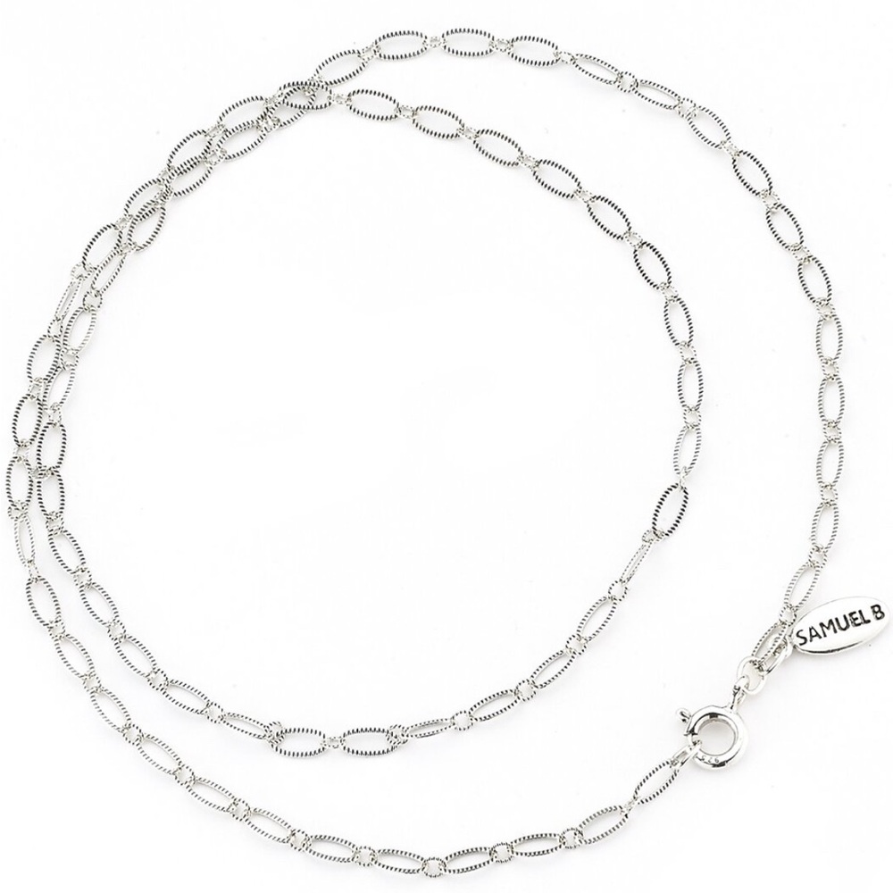 Samuel B. Sterling Silver Oval Link Necklace